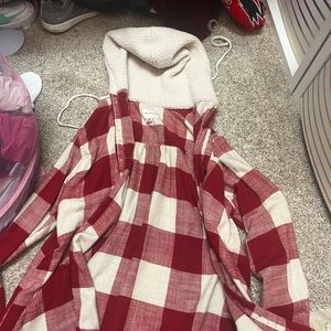 american eagle flannel with hood